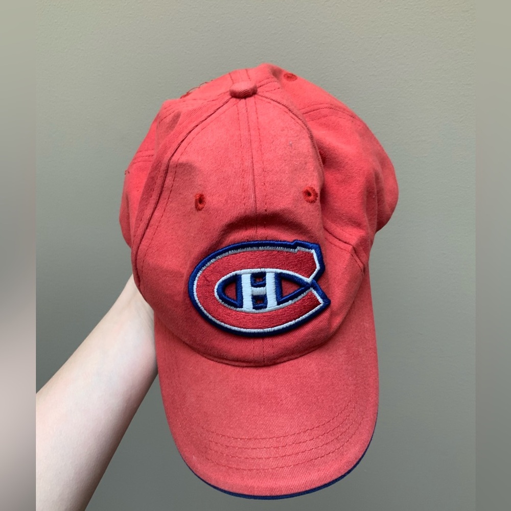 Vintage Montreal Canadiens NHL Hockey Velcro Back Classic Cap Unisex Adult O/S